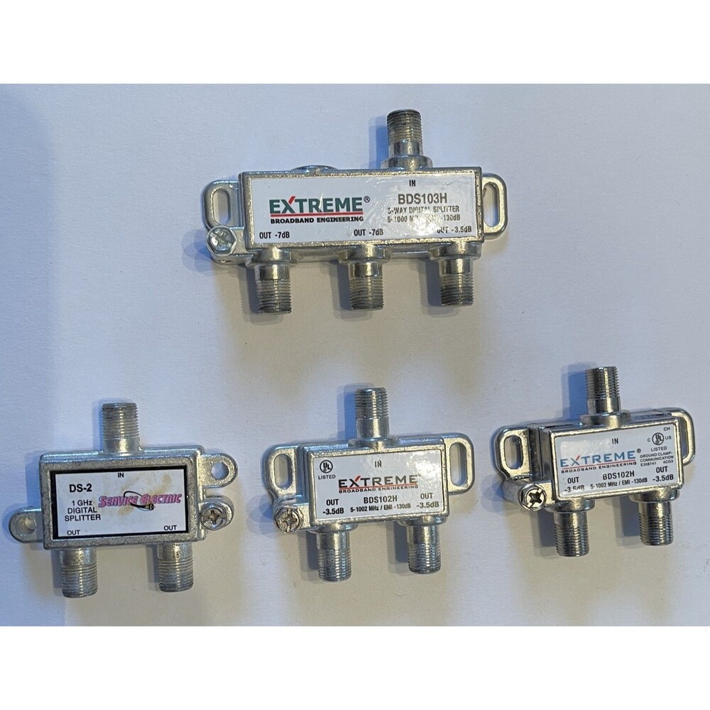 Extreme Broadband  HD Digital High Performance Coax Cable Splitter LOT
